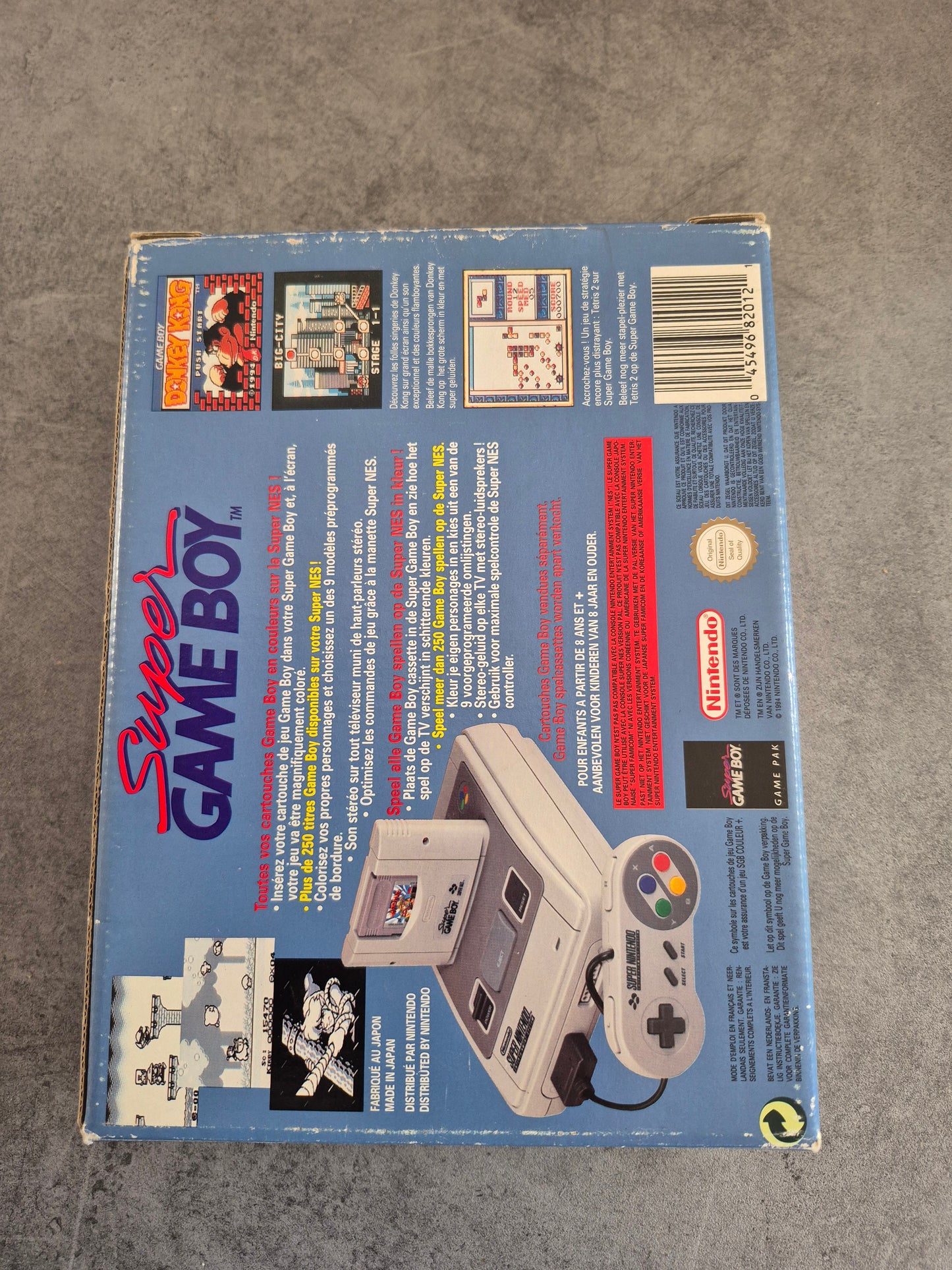 Super Gameboy complet sur Super Nintendo SNES GB FAH