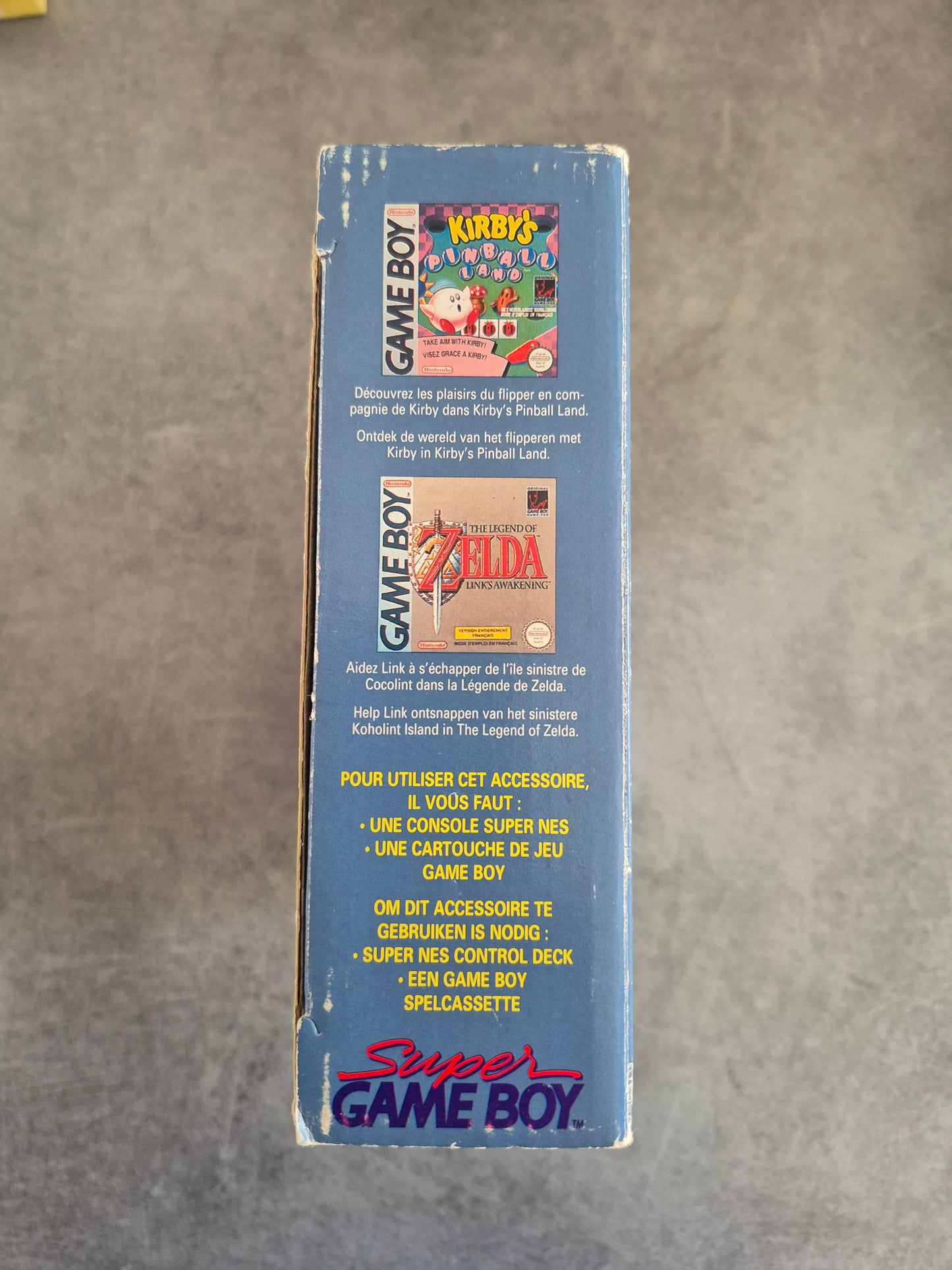 Super Gameboy complet sur Super Nintendo SNES GB FAH