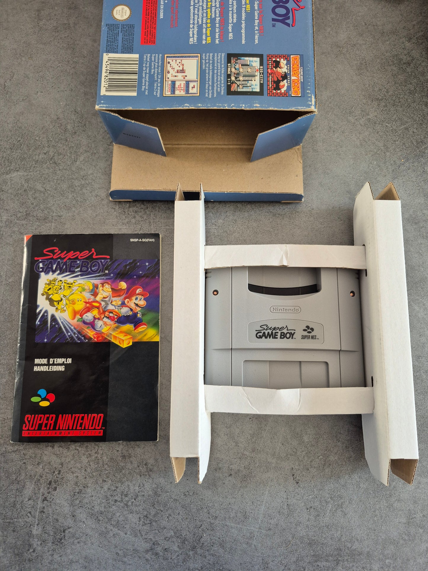 Super Gameboy complet sur Super Nintendo SNES GB FAH