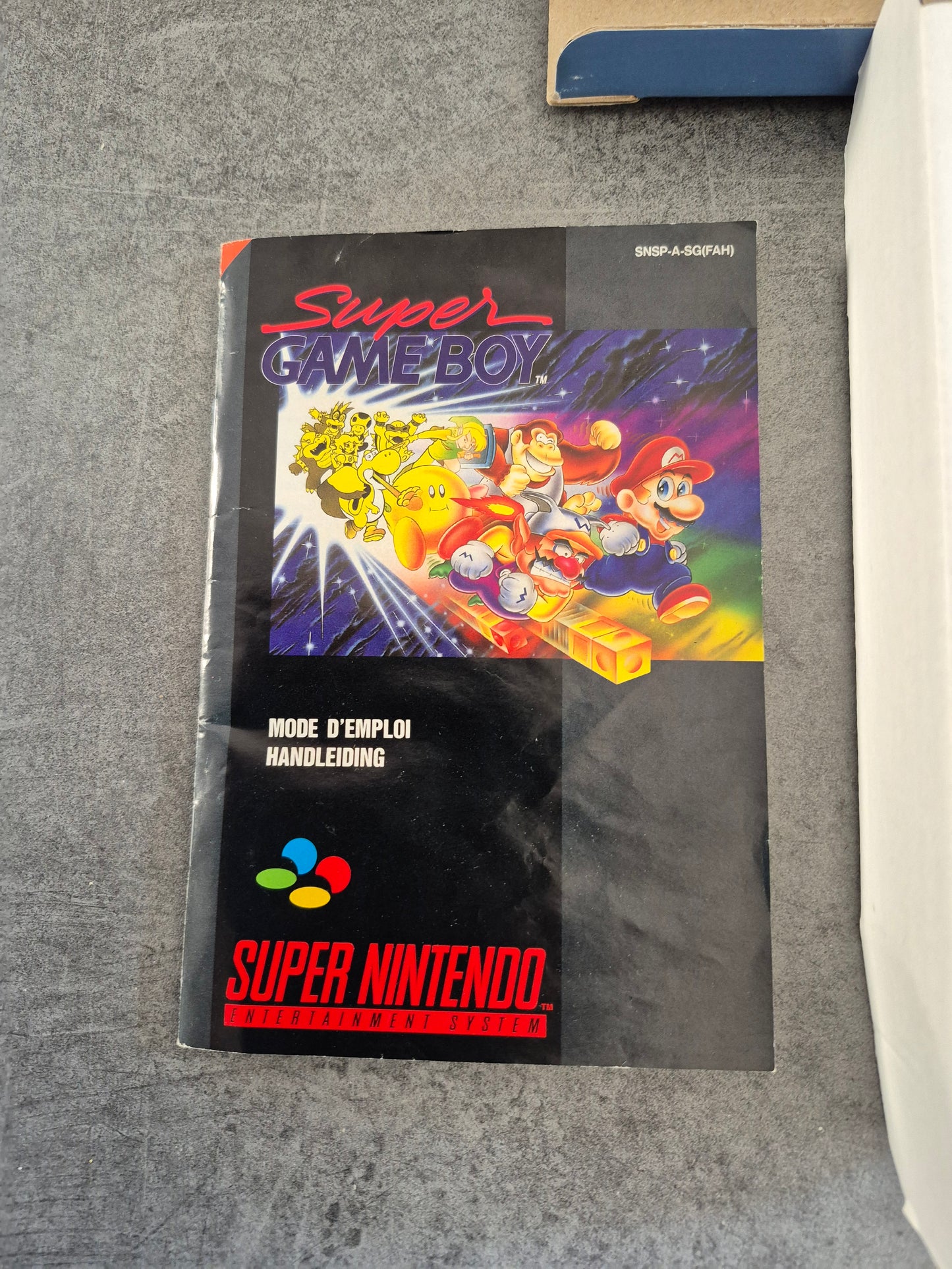 Super Gameboy complet sur Super Nintendo SNES GB FAH