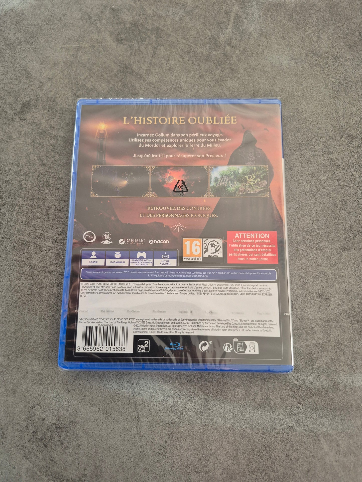 The lord of the rings Gollum PS4 Neuf PAL FR Sony PlayStation 4 Scellé - Maj PS5