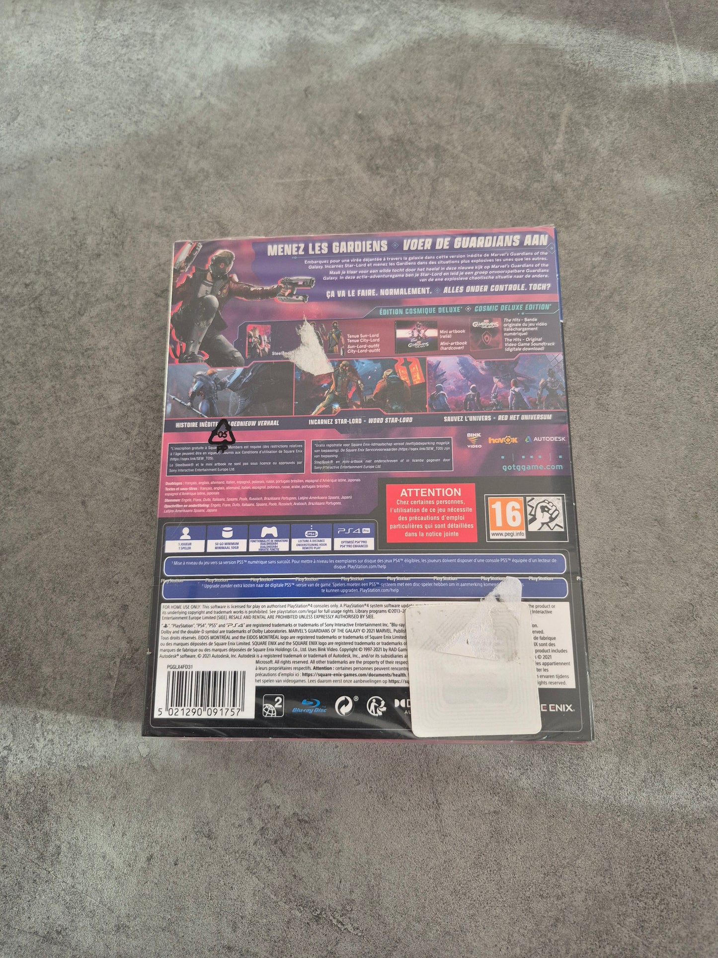 Marvel'S Guardians Of The Galaxy: Édition Cosmique Deluxe - Playstation 4 - Neuf Fr