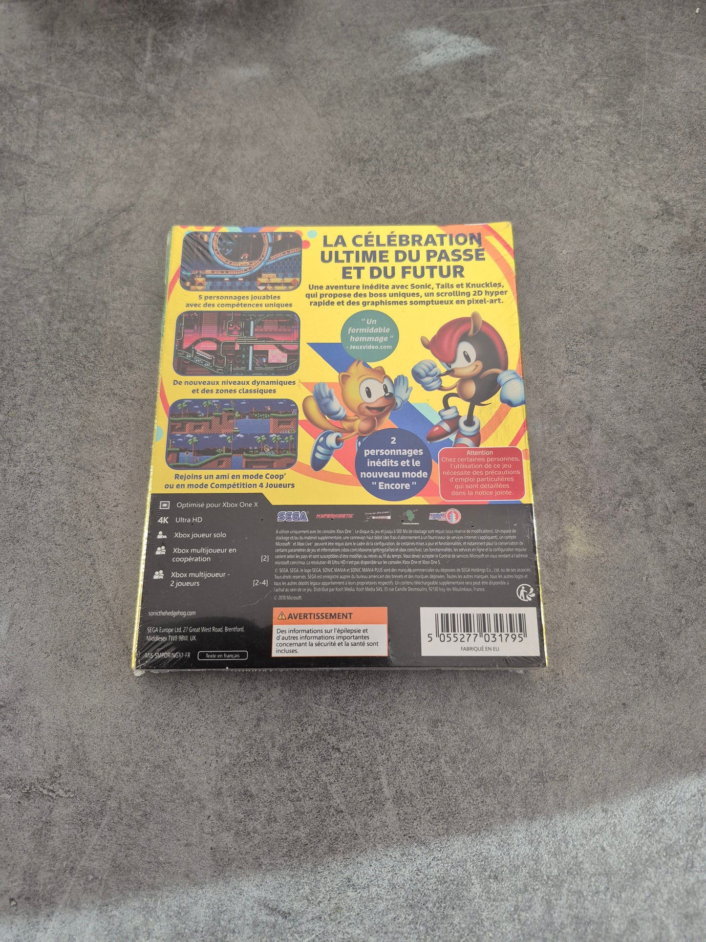 Jeu Sonic Mania Plus - Microsoft Xbox One - Edition Artbook - neuf scellé FR