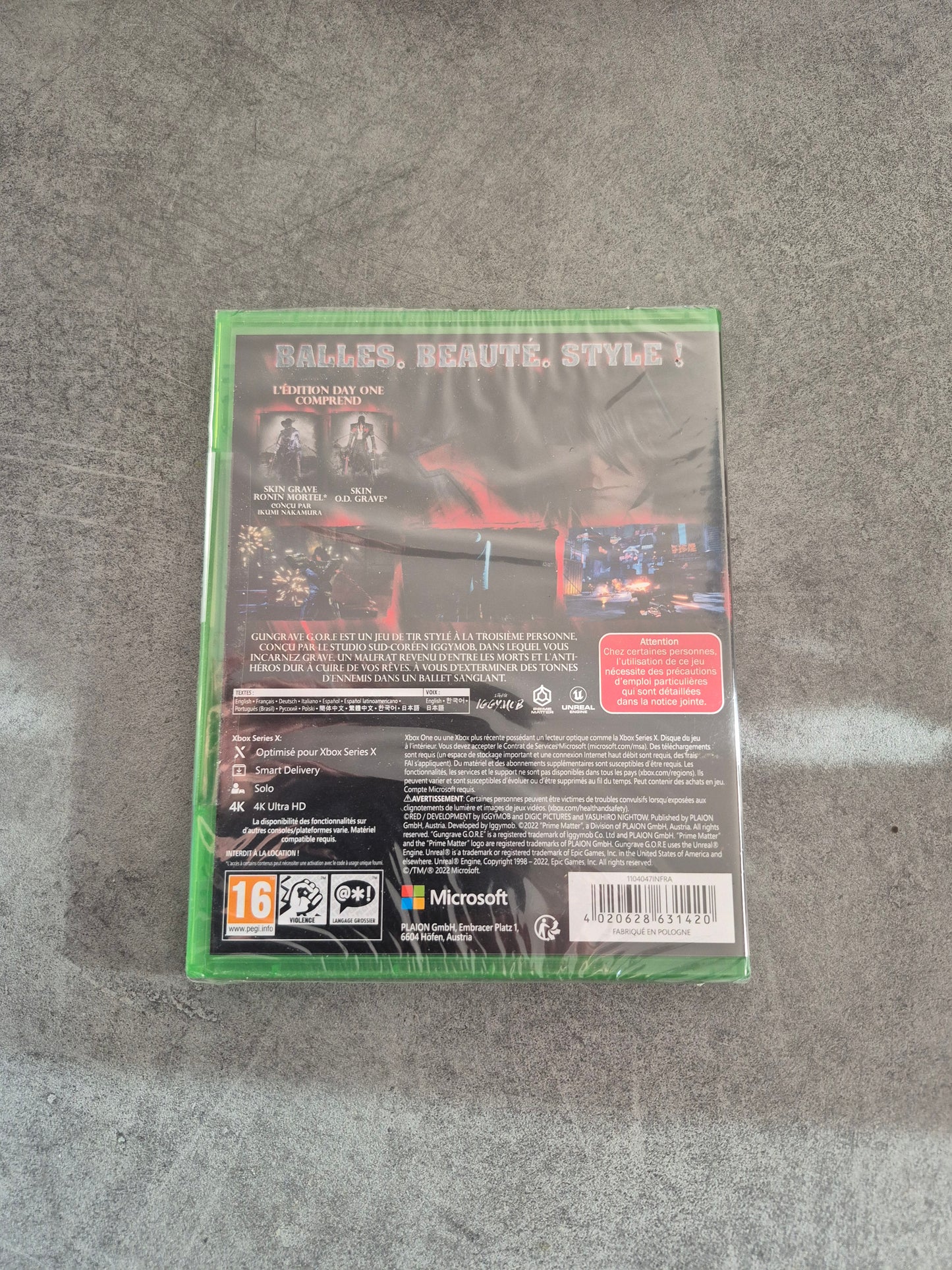 Jeu Xbox One / Series X Gun Grave G.O.R.E. Day One Edition Pal FR neuf scellé