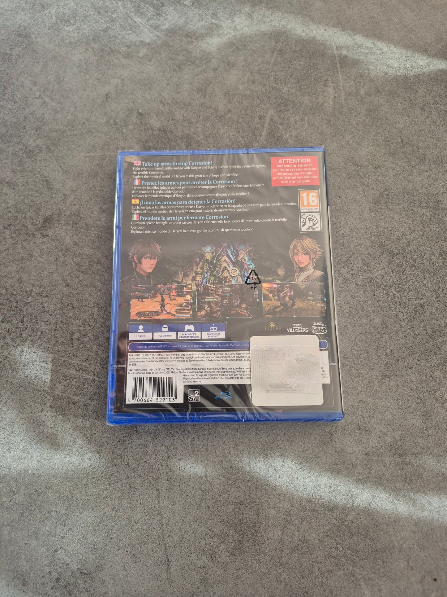 Jeu Edge of Eternity / PS4 Neuf sous blister Version Euro pal FR - Scellé