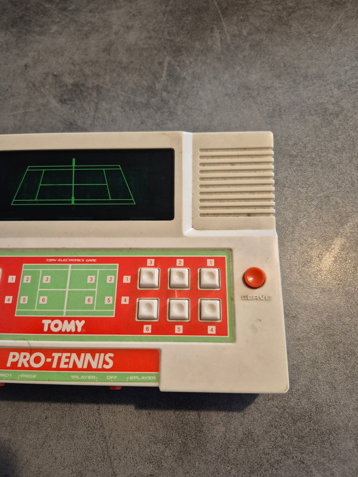 Vintage 1979 Tomy Jeu Électronique Tomytronic Pro Tennis Fonctionnel