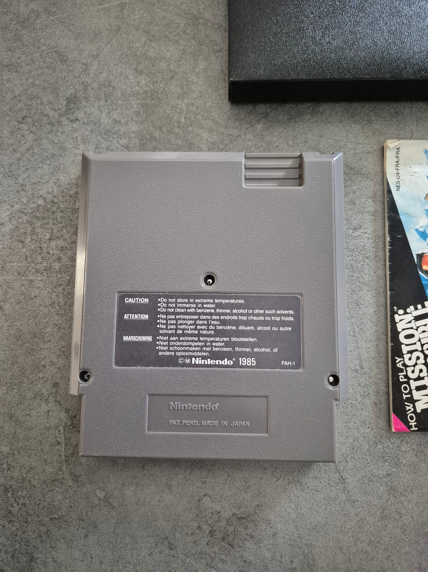 Jeu Nintendo Nes Mission Impossible avec Notice FRA
