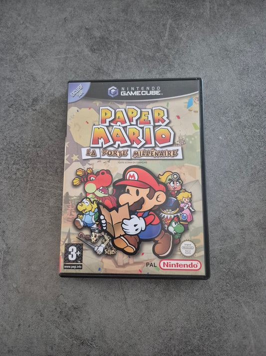 Jeu Paper Mario La Porte Millénaire Nintendo Gamecube - Pal Fr complet Sans Vip
