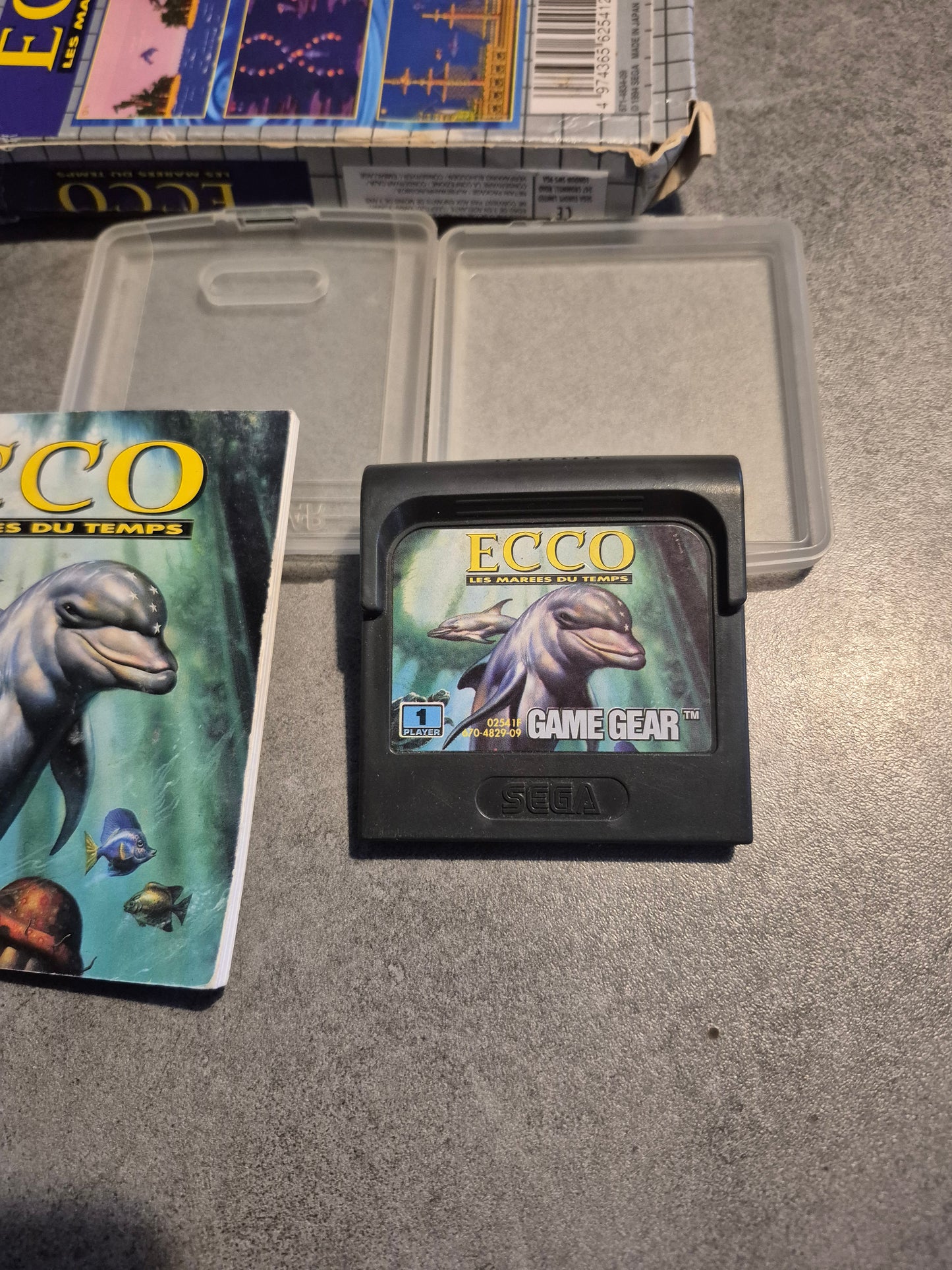Jeu Ecco Les Marees du temps Sega Game Gear complet Fr
