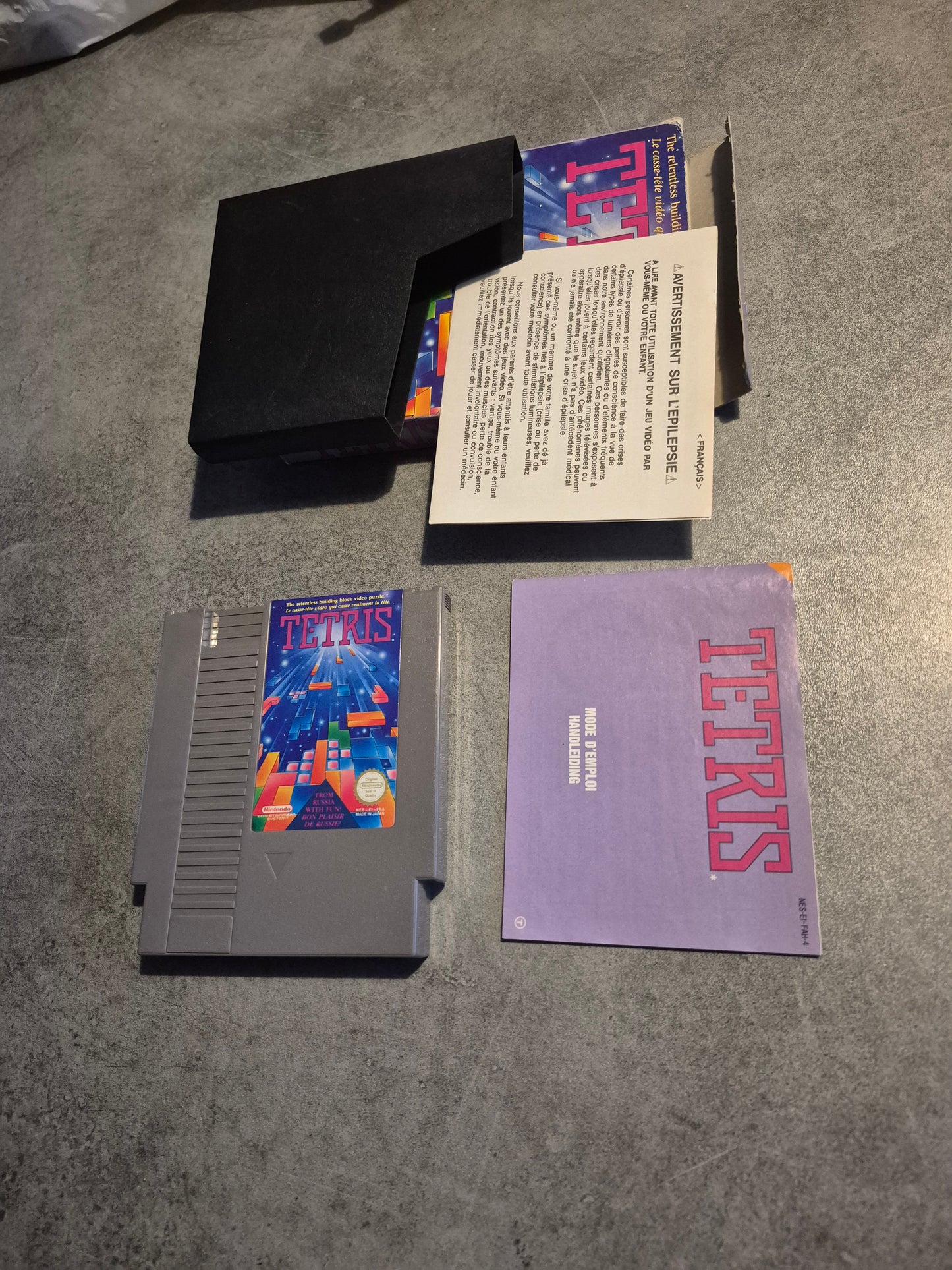 Jeu Tetris Nintendo NES Complet Pal Fah Cib