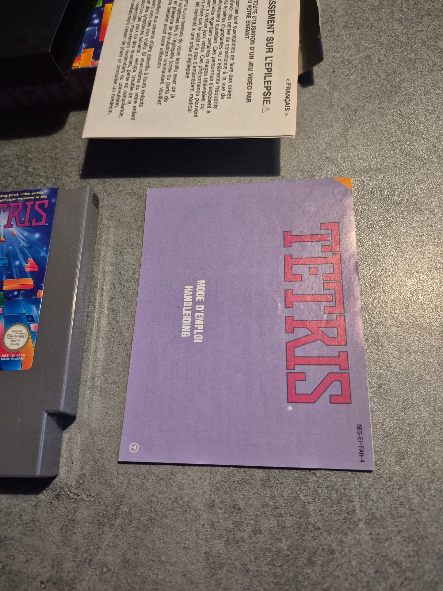 Jeu Tetris Nintendo NES Complet Pal Fah Cib