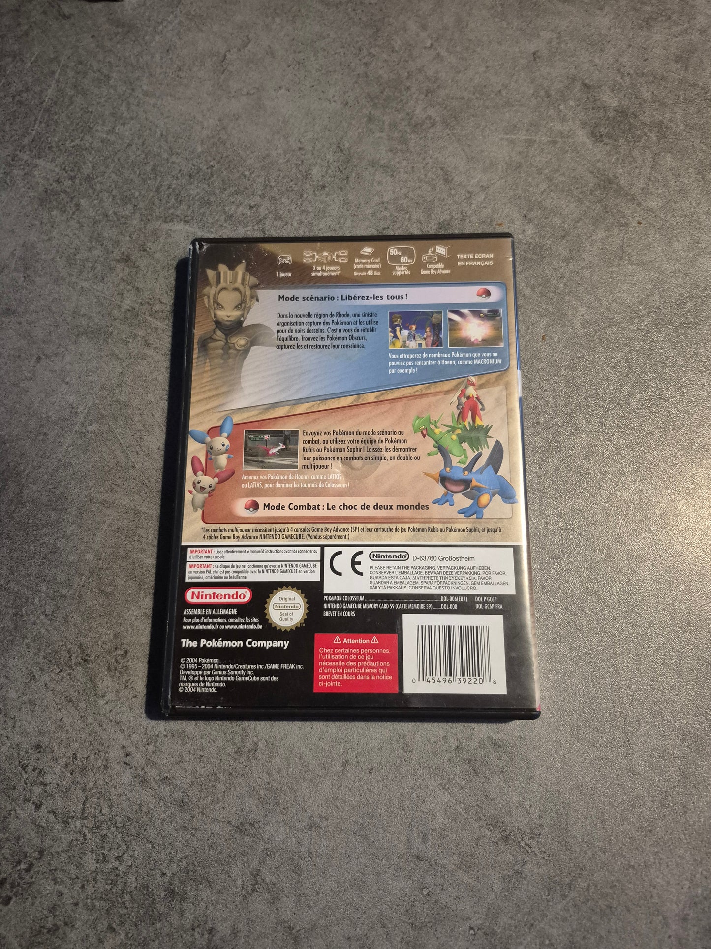 Jeu Pokemon Colosseum Nintendo Gamecube Version Française