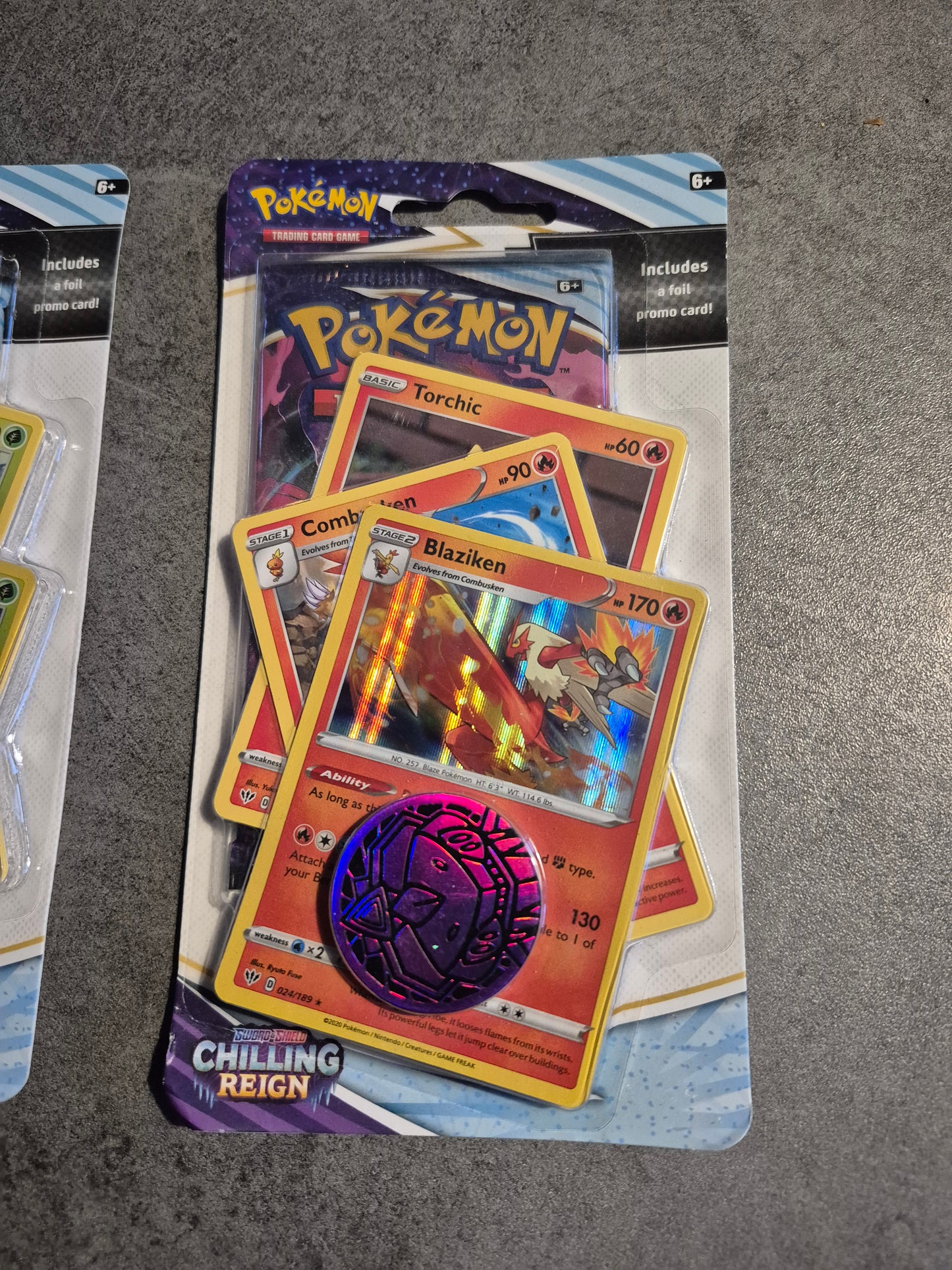 Pokemon 2 x Booster TCG Chilling Reign Checklane Blister Blaziken Decidueye Neuf Scellé
