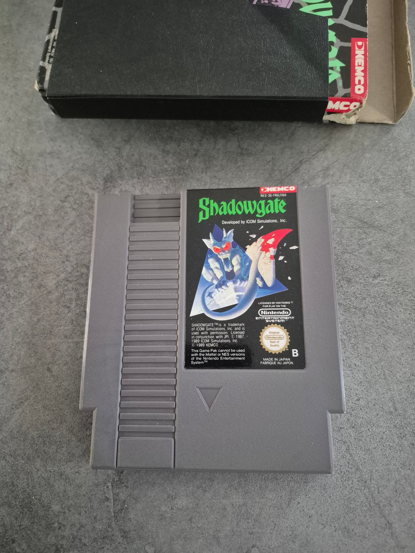 Jeu Shadowgate Nintendo Nes - Pal Fra B
