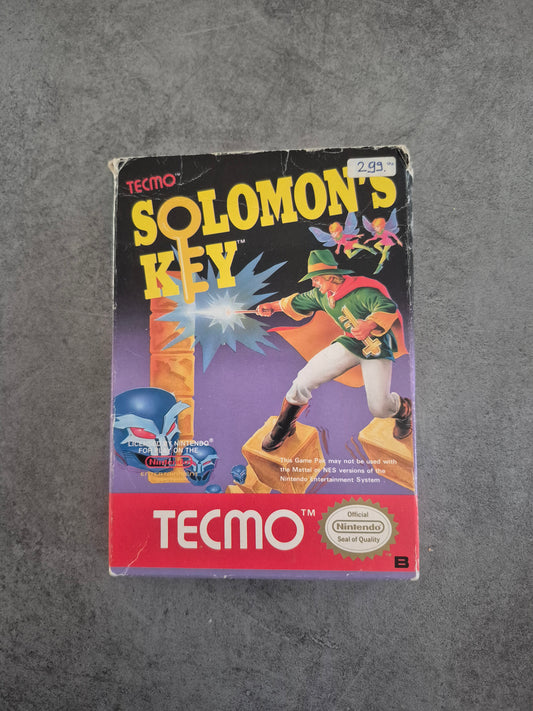 Jeu Solomon's Key sur Nintendo NES Sans notice version originale Pal Ecc Fah