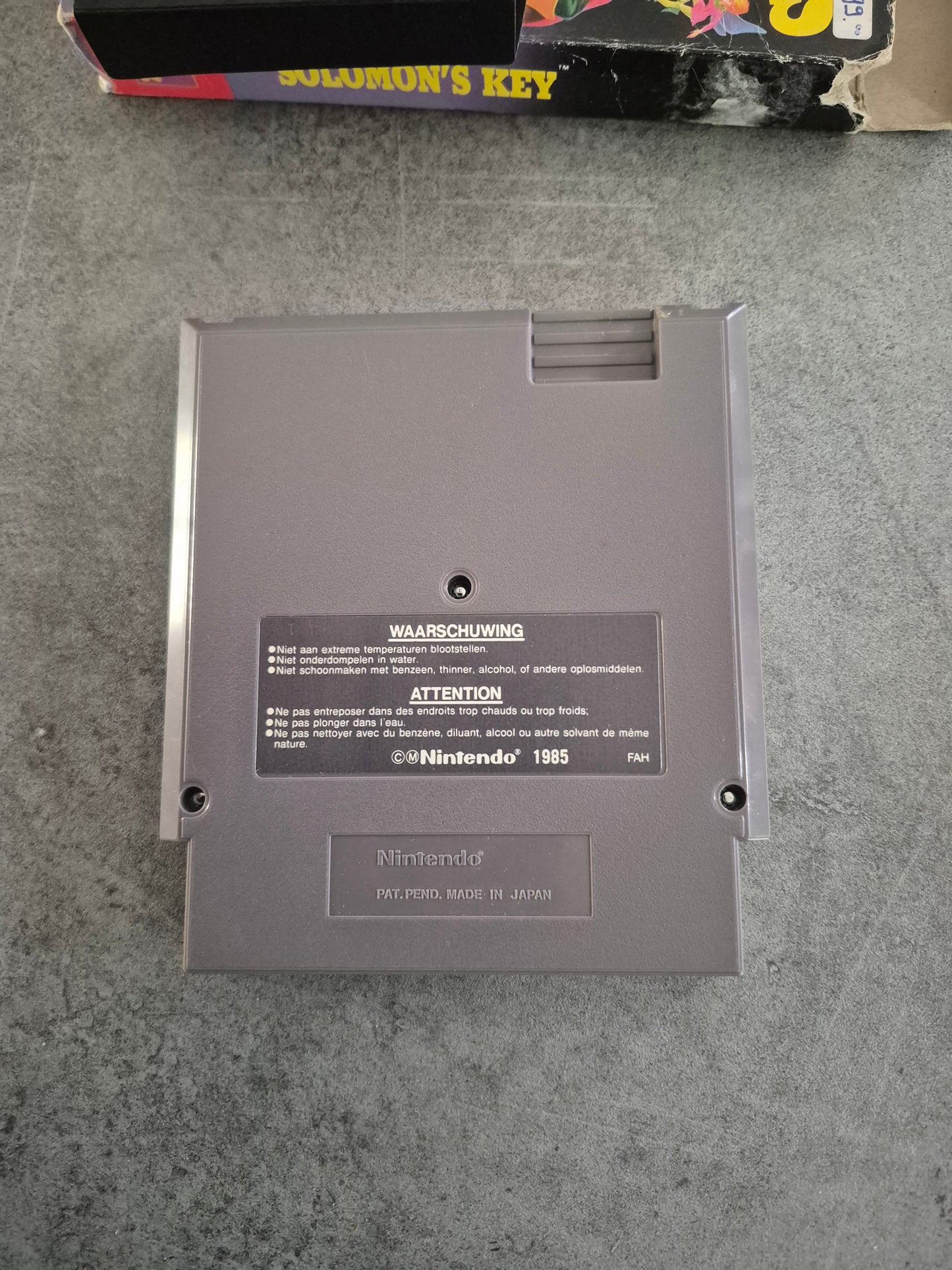 Jeu Solomon's Key sur Nintendo NES Sans notice version originale Pal Ecc Fah