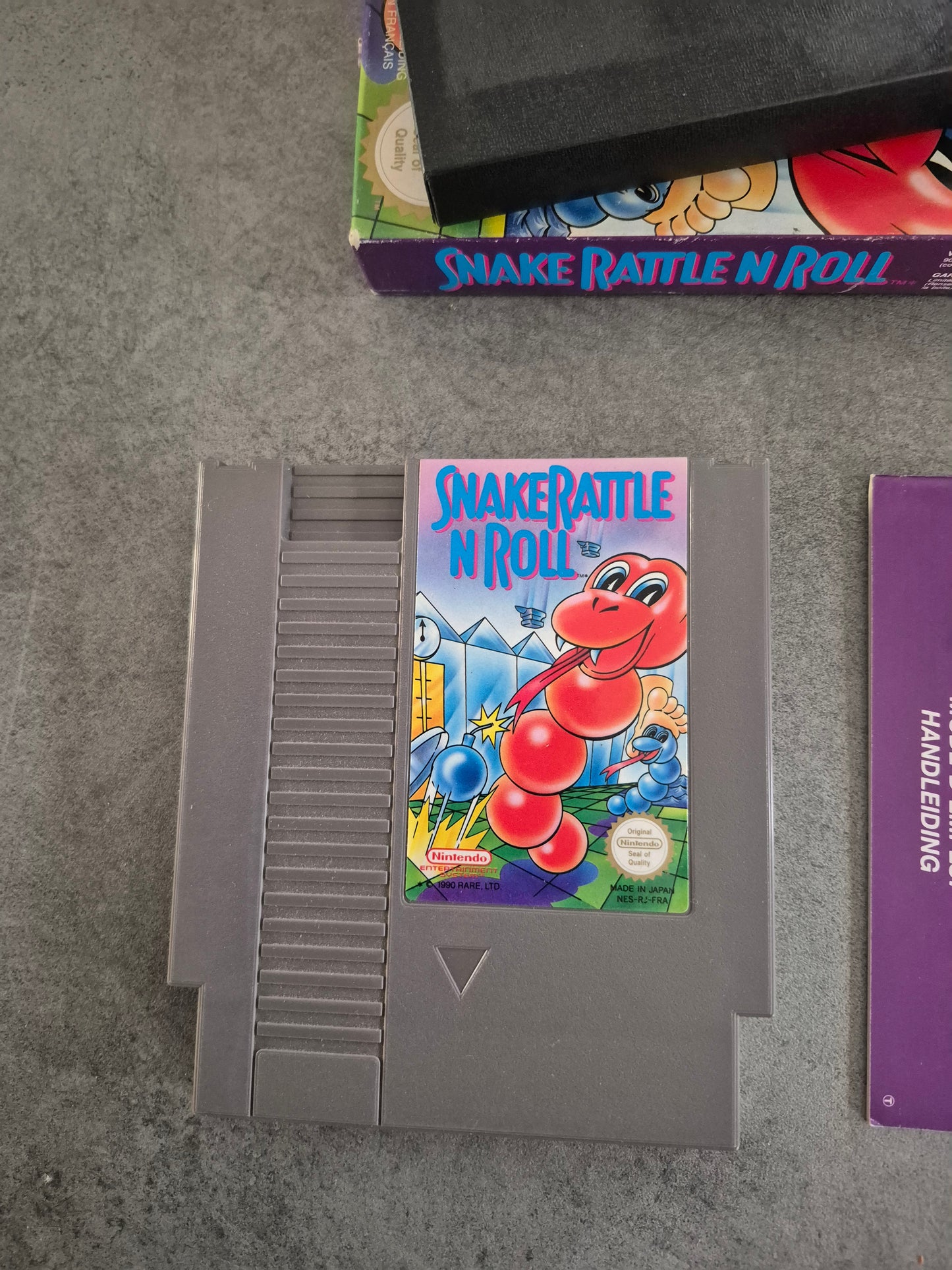 Jeu Snake Rattle N Roll Nintendo Nes Complet Cib Pal Fah