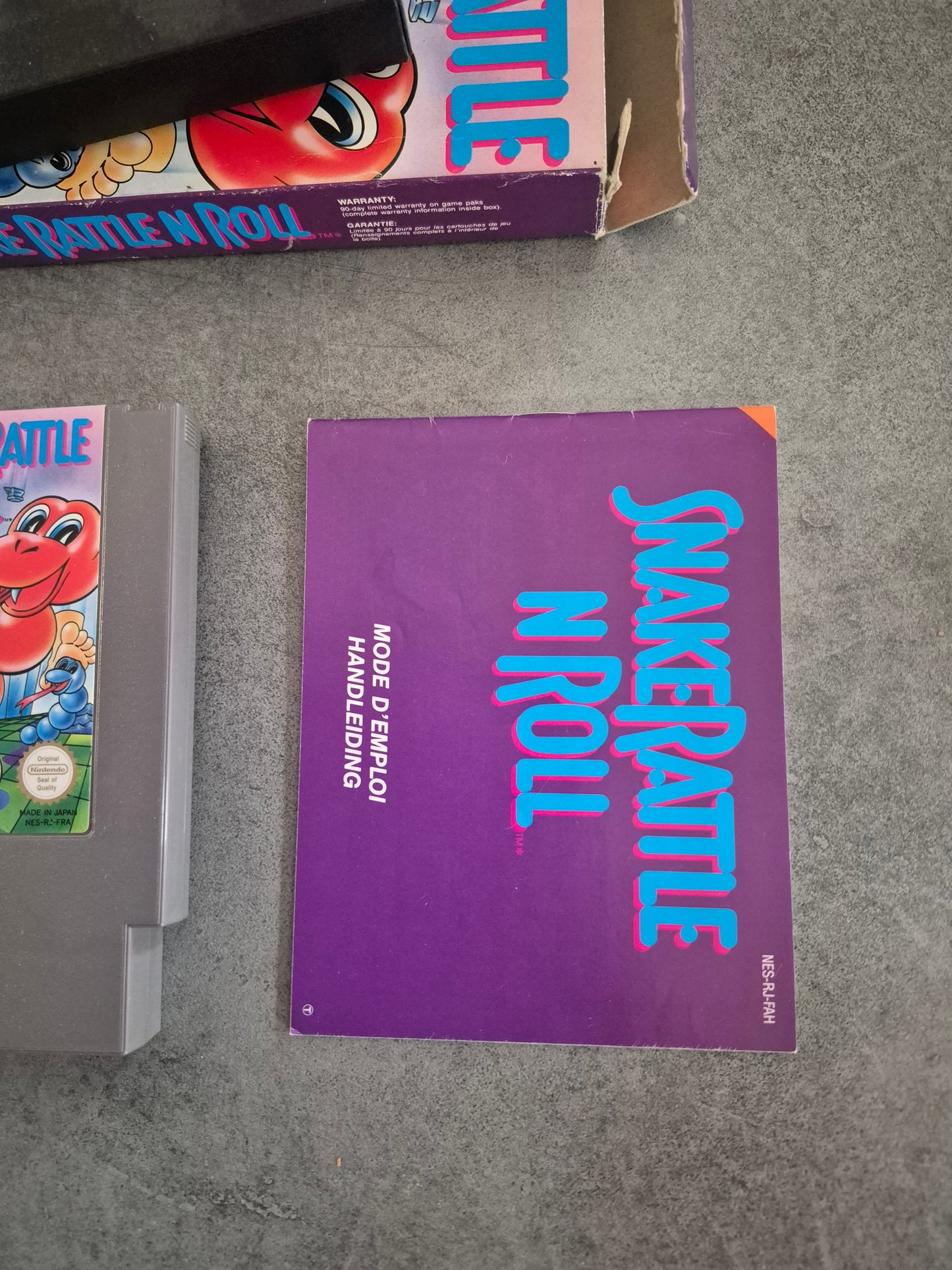 Jeu Snake Rattle N Roll Nintendo Nes Complet Cib Pal Fah