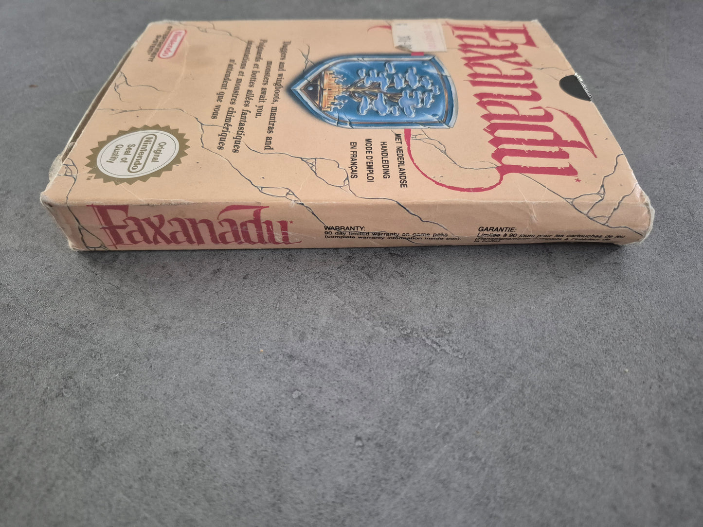 Jeu Faxanadu - Nintendo NES - Pal Fah Fra - Sans notice