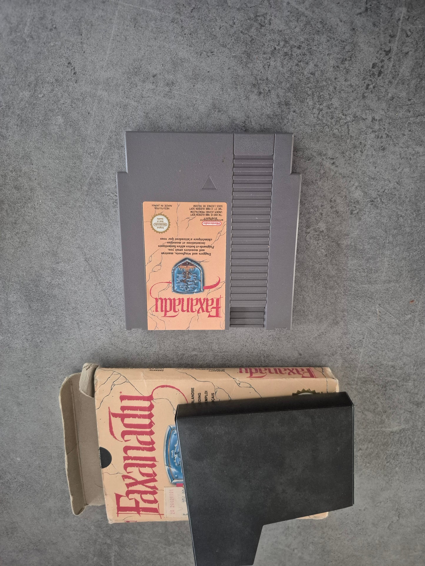 Jeu Faxanadu - Nintendo NES - Pal Fah Fra - Sans notice