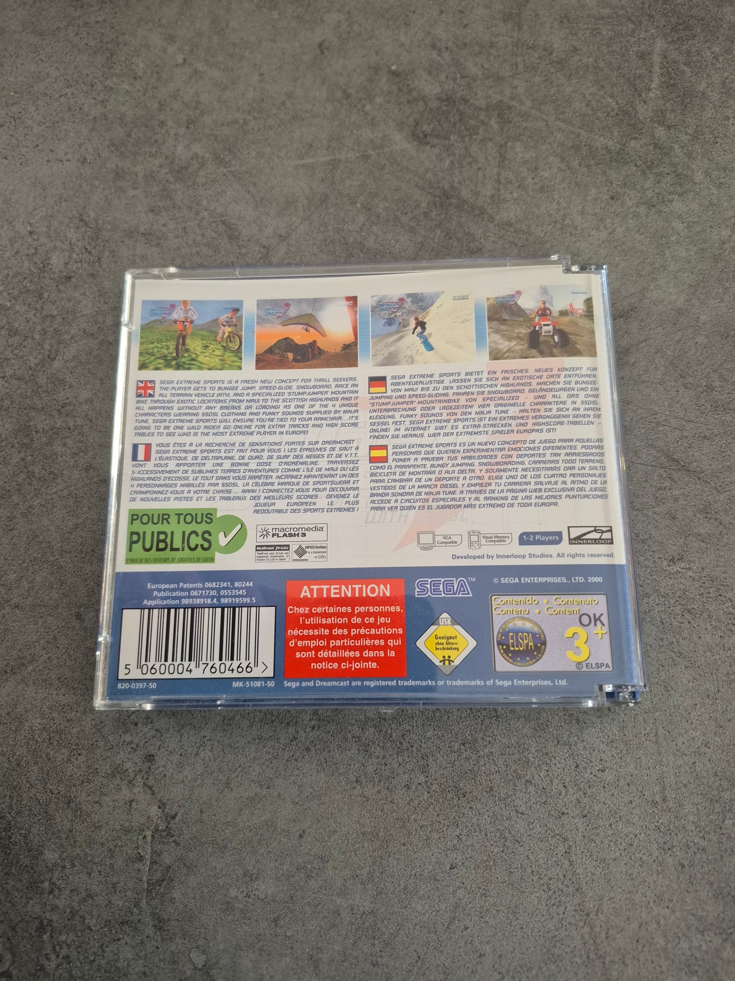 Jeu Sega Extreme Sports / SEGA Dreamcast / Pal Eur / Complet