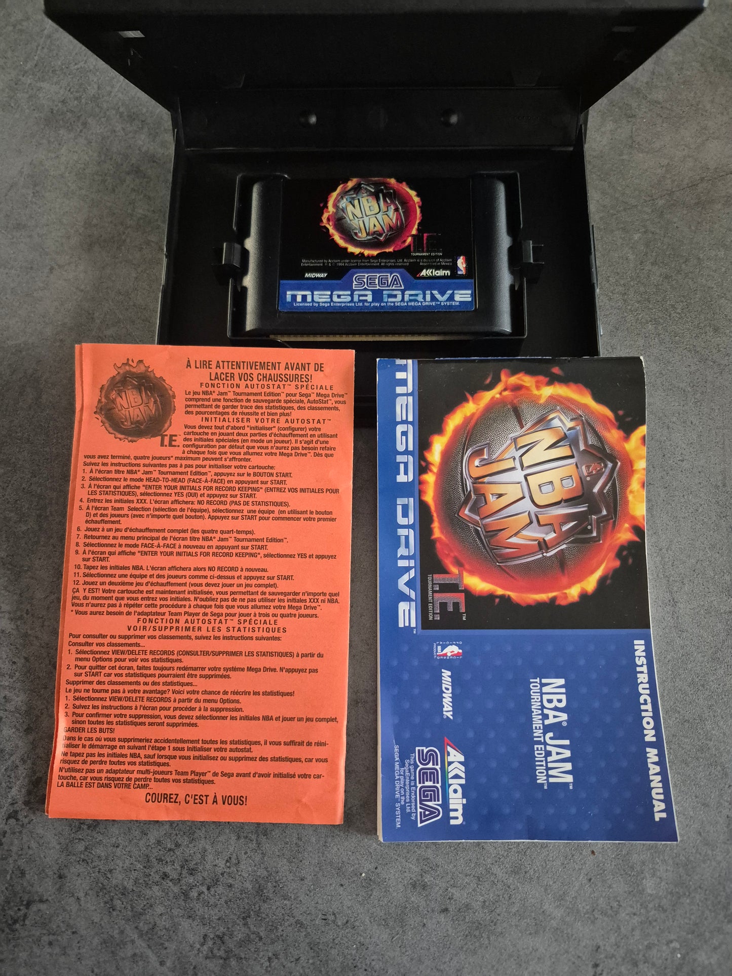 Jeu NBA Jam T.E. Tournament Edition Sega Megadrive PAL complet avec boite et notice
