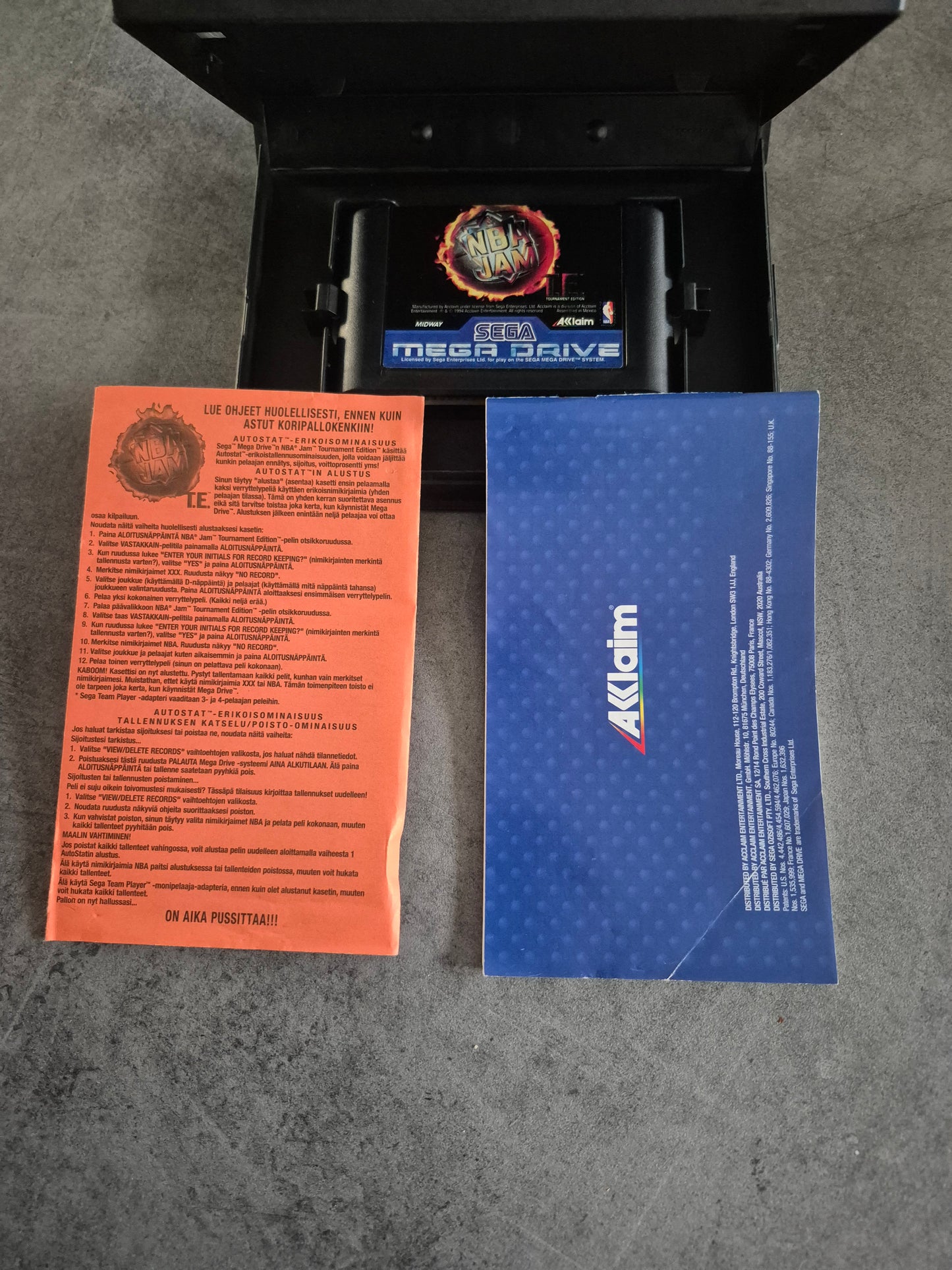 Jeu NBA Jam T.E. Tournament Edition Sega Megadrive PAL complet avec boite et notice