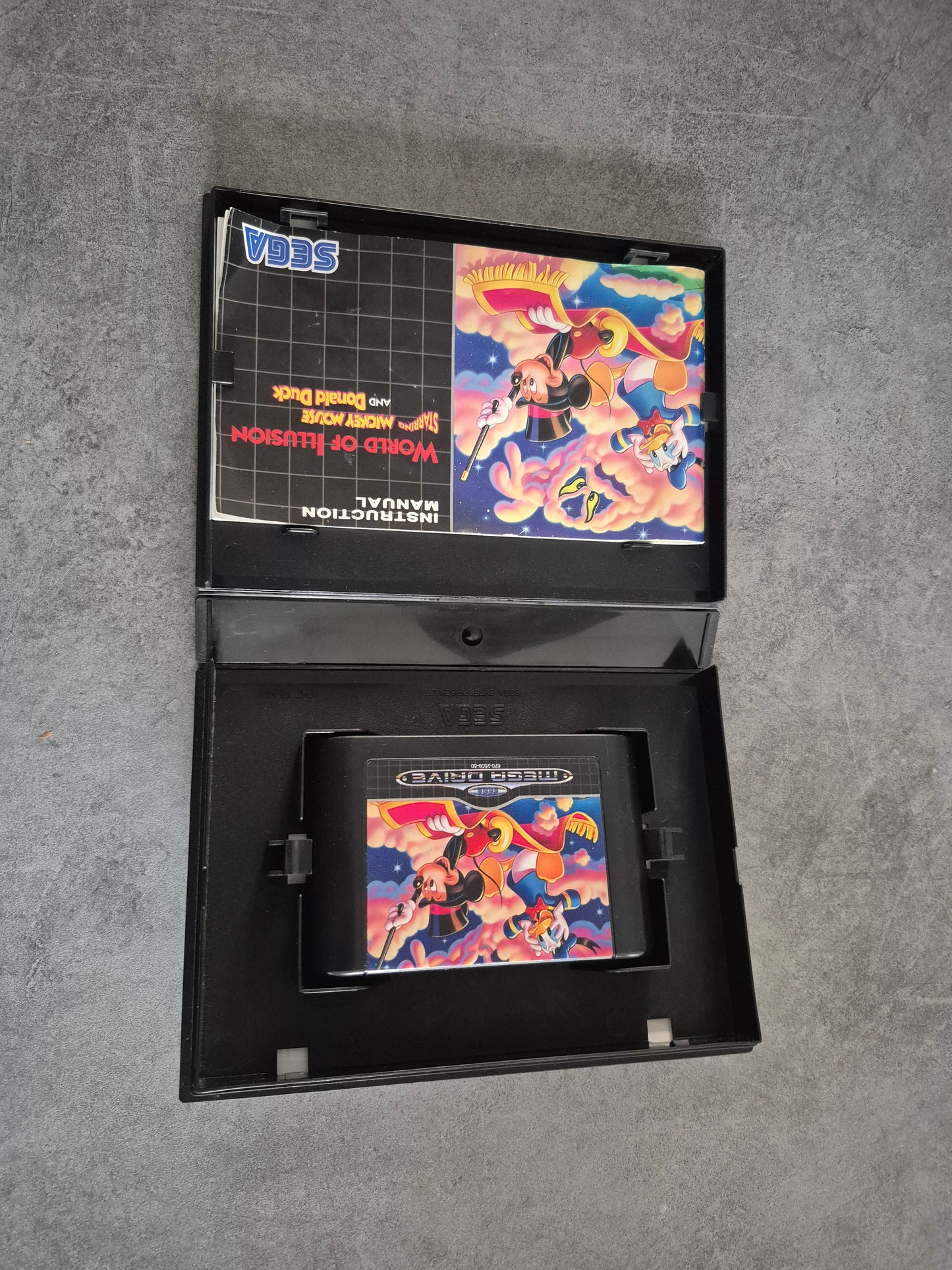 Jeu Mickey World of Illusion - Megadrive Mega Drive - Complet - PAL - Bon Etat