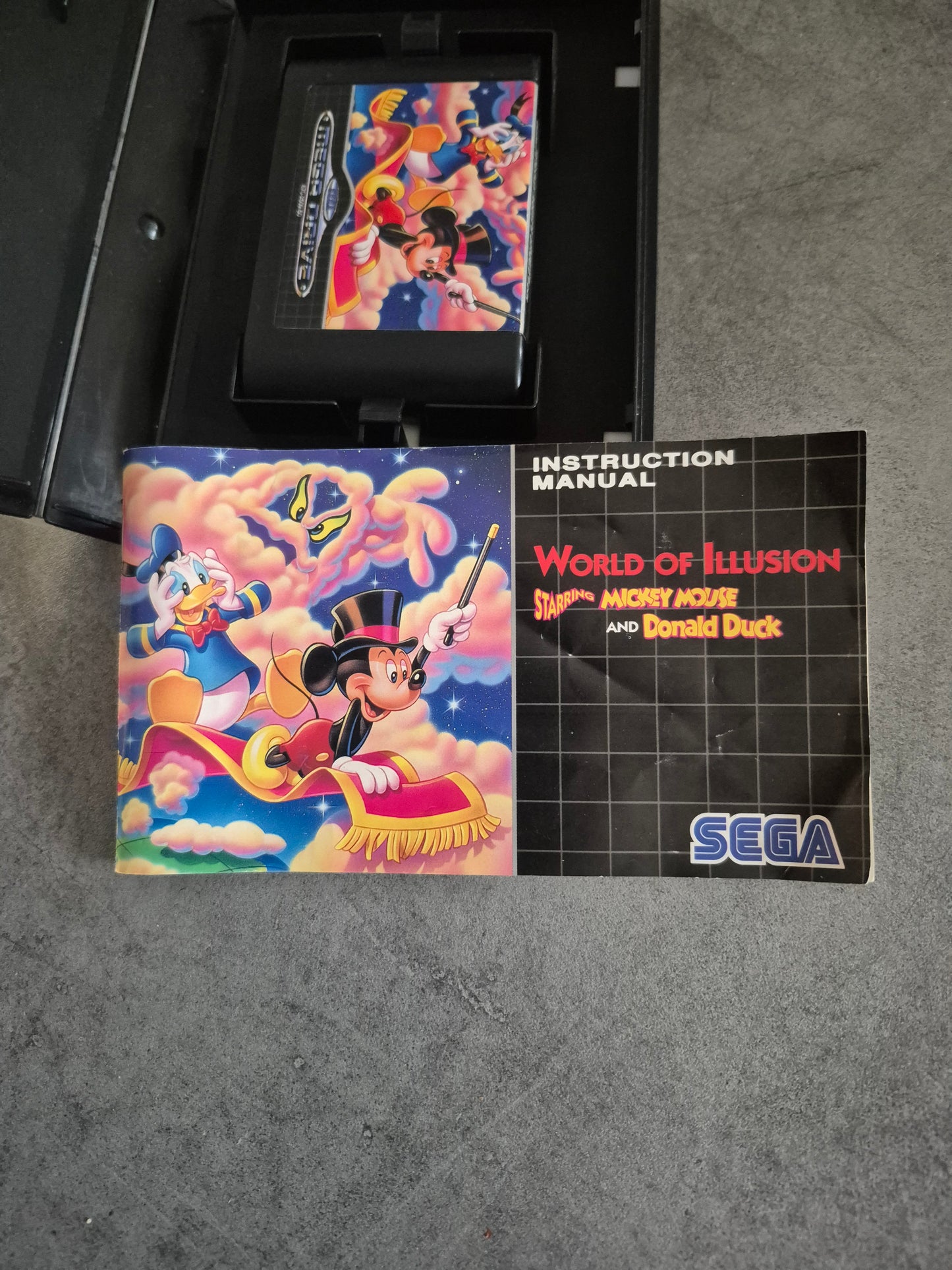 Jeu Mickey World of Illusion - Megadrive Mega Drive - Complet - PAL - Bon Etat