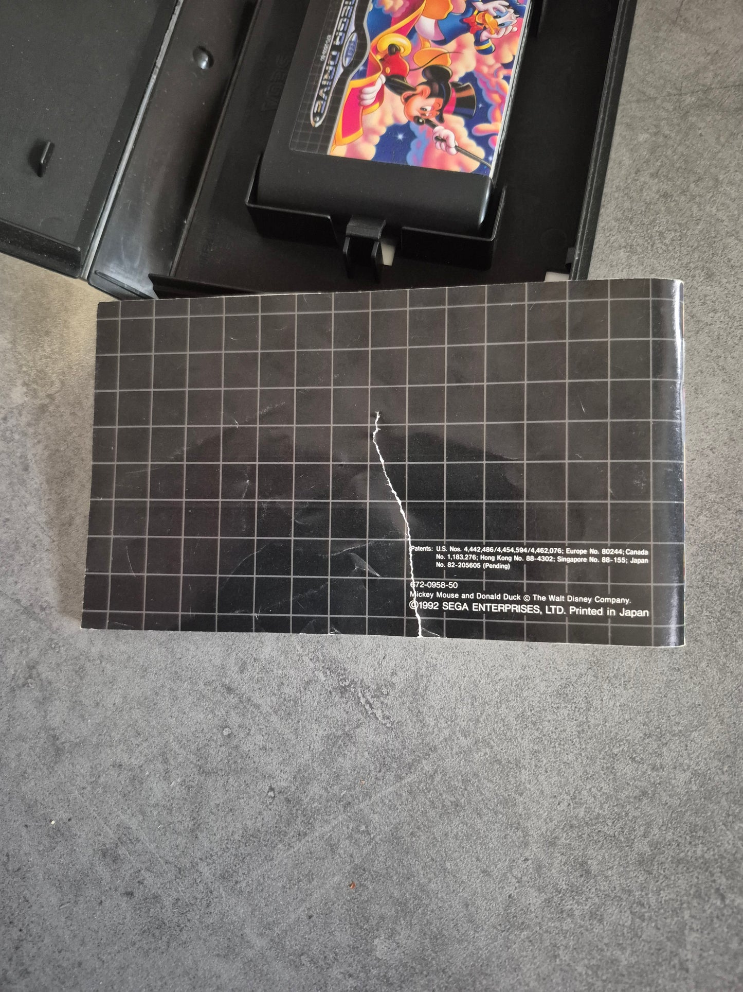 Jeu Mickey World of Illusion - Megadrive Mega Drive - Complet - PAL - Bon Etat