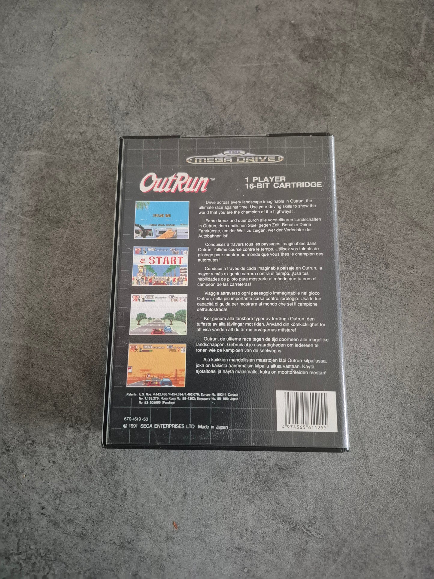 Jeu OutRun - SEGA Megadrive Mega Drive - Complet Pal