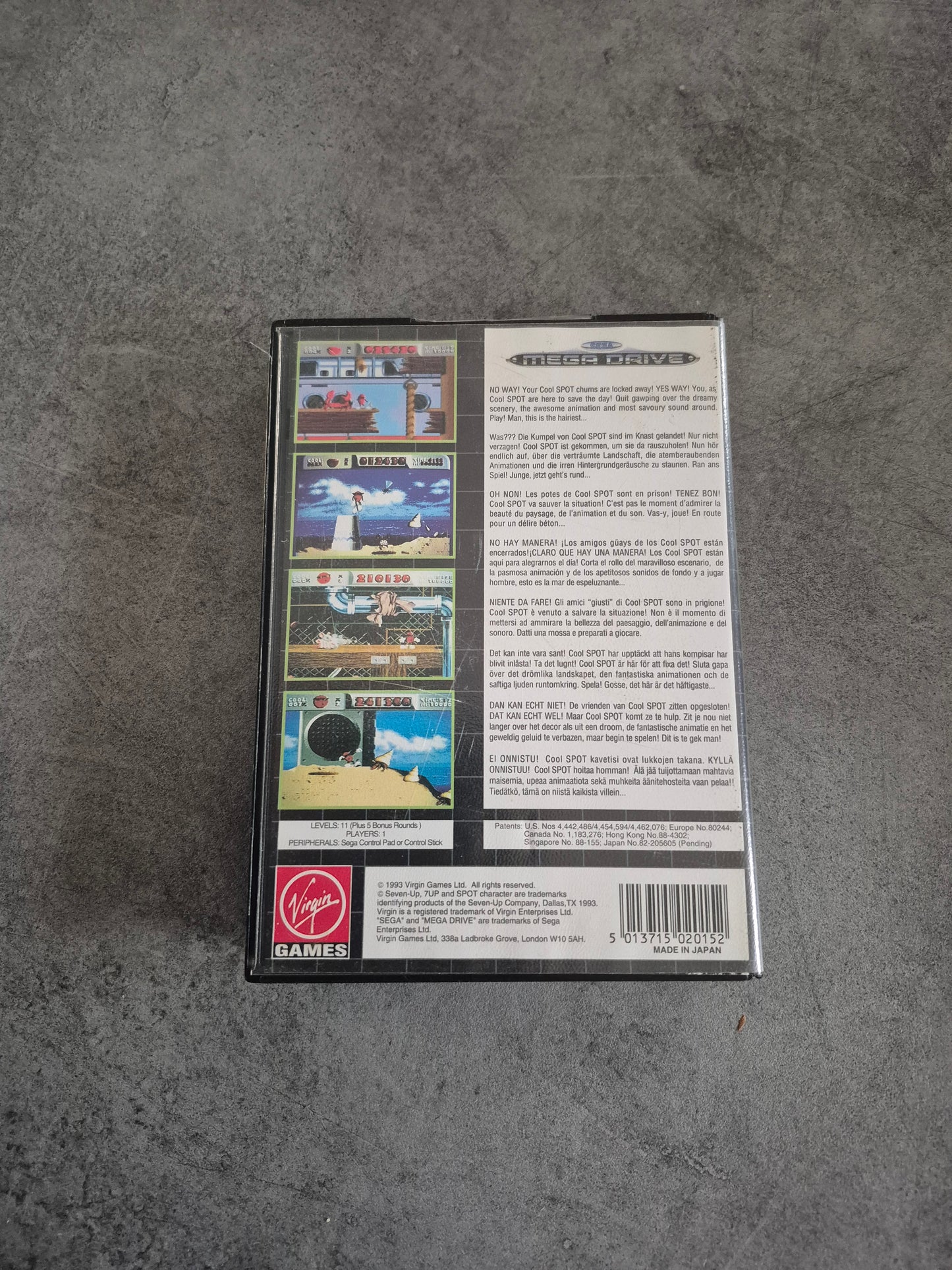 Jeu Cool Spot - Sega Mega Drive Megadrive MD Complet Pal Euro