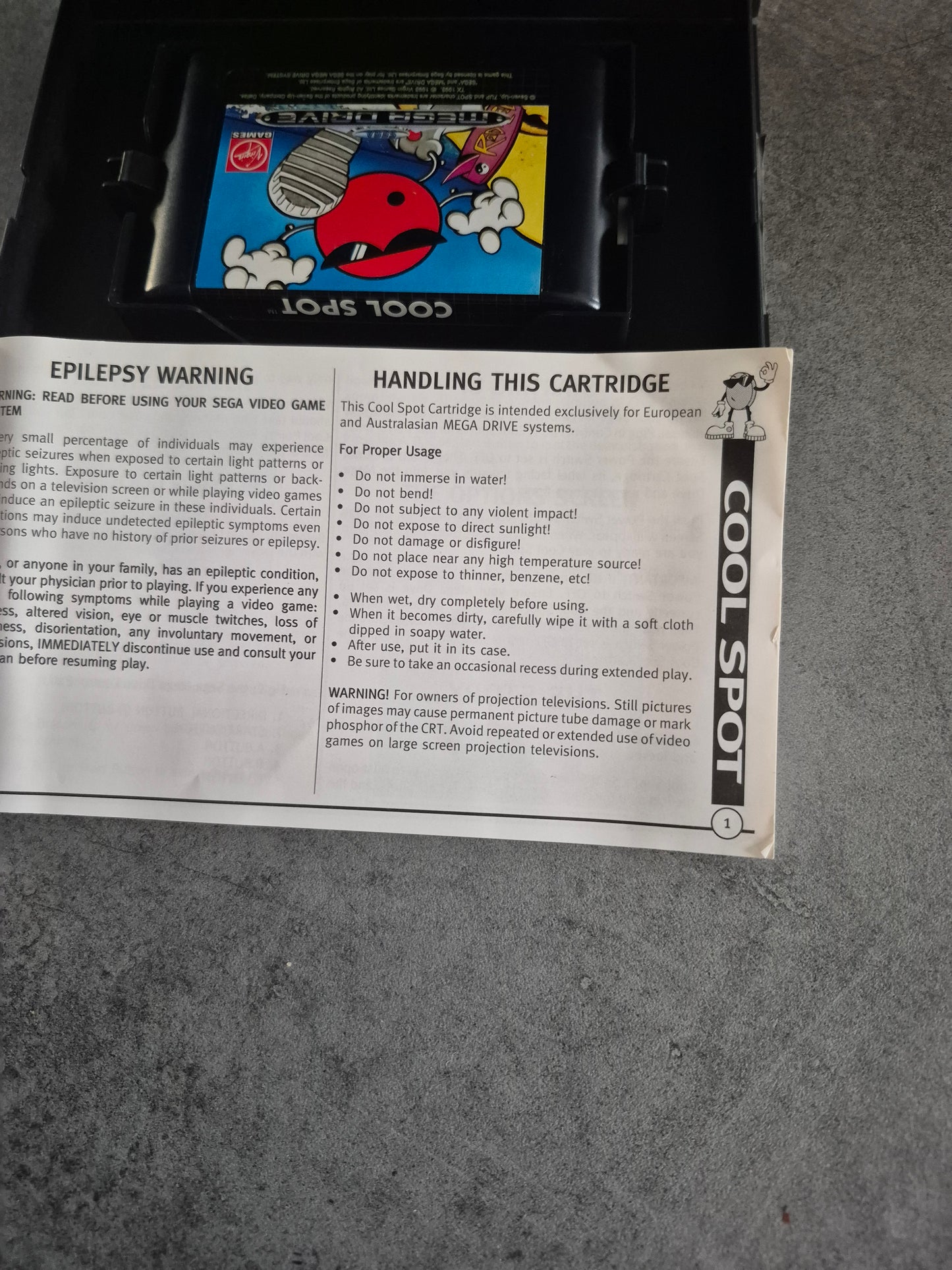 Jeu Cool Spot - Sega Mega Drive Megadrive MD Complet Pal Euro