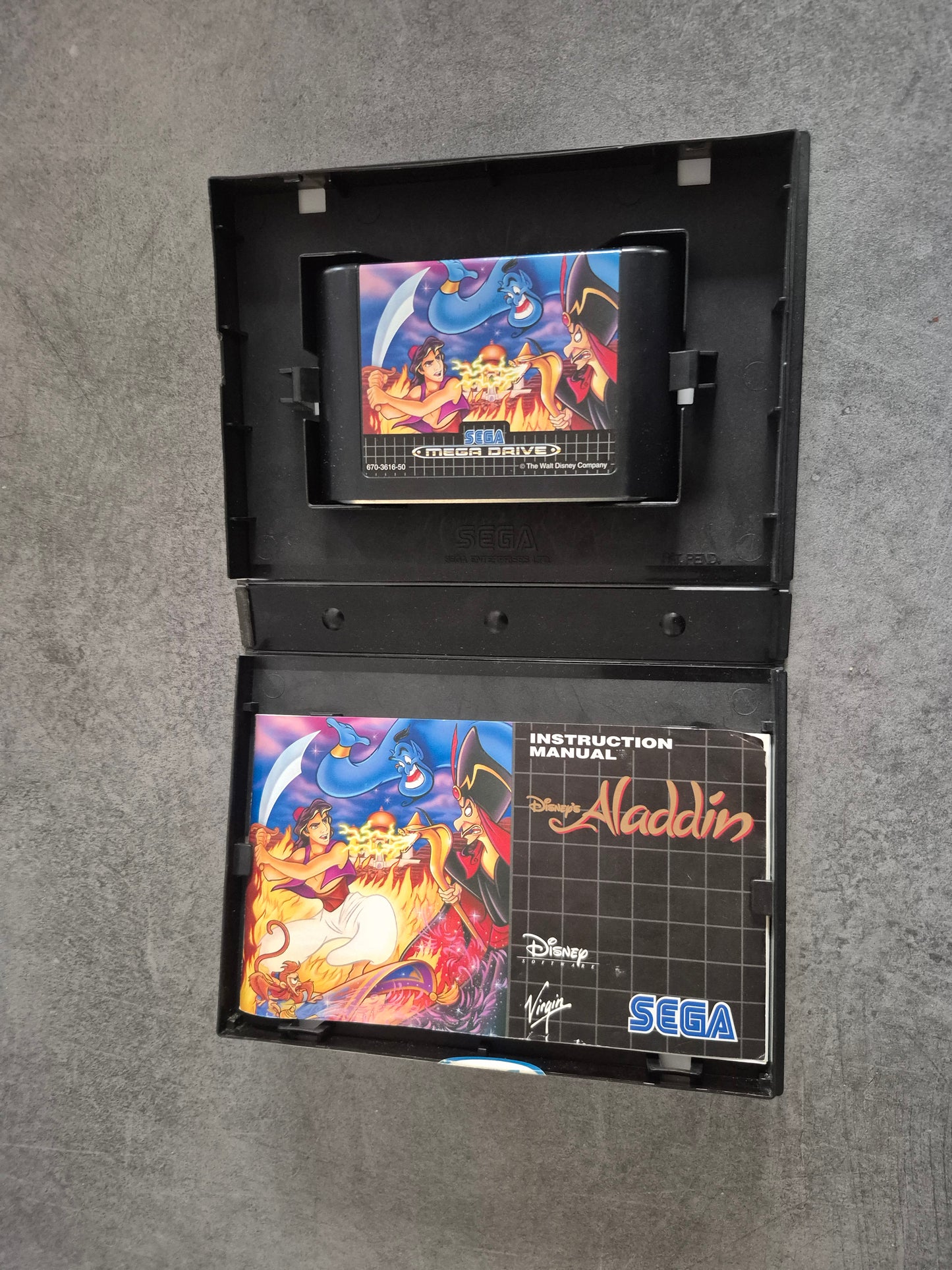 Jeu Aladdin Sega Mega Drive Megadrive complet Cib Pal Euro Fr