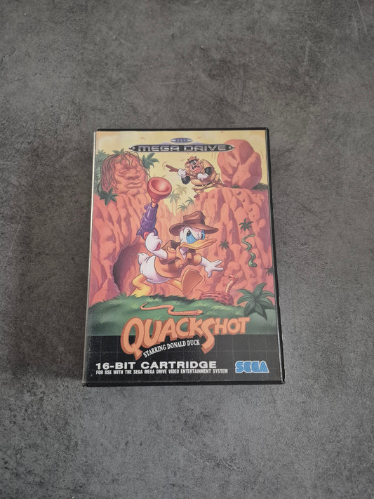 Jeu Quackshot - SEGA Megadrive Mega Drive - Complet CIB - PAL Eur FR