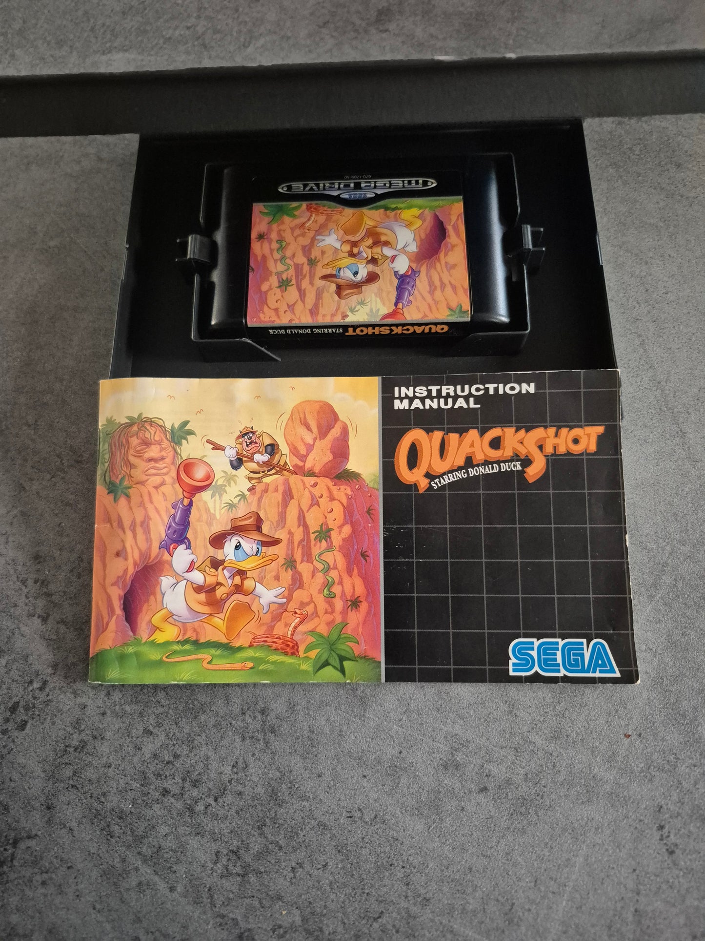 Jeu Quackshot - SEGA Megadrive Mega Drive - Complet CIB - PAL Eur FR