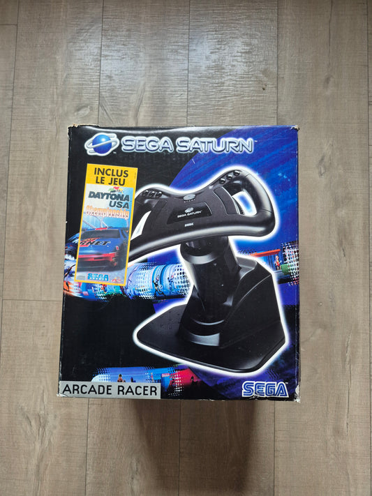 Volant Sega saturn Arcade racer pack daytona usa complet pal fr
