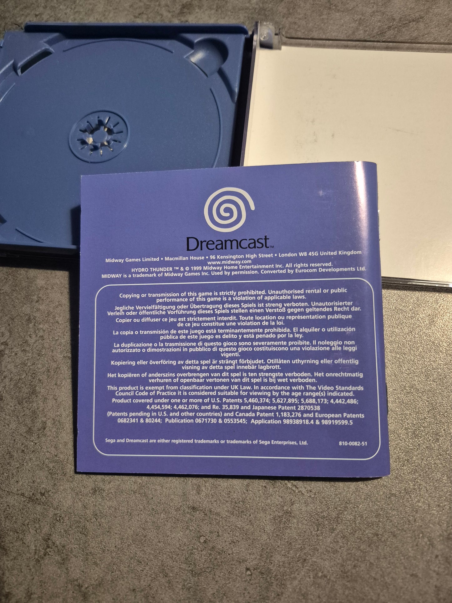 Jeu Sega Dreamcast Hydro Thunder complet pal euro Fr