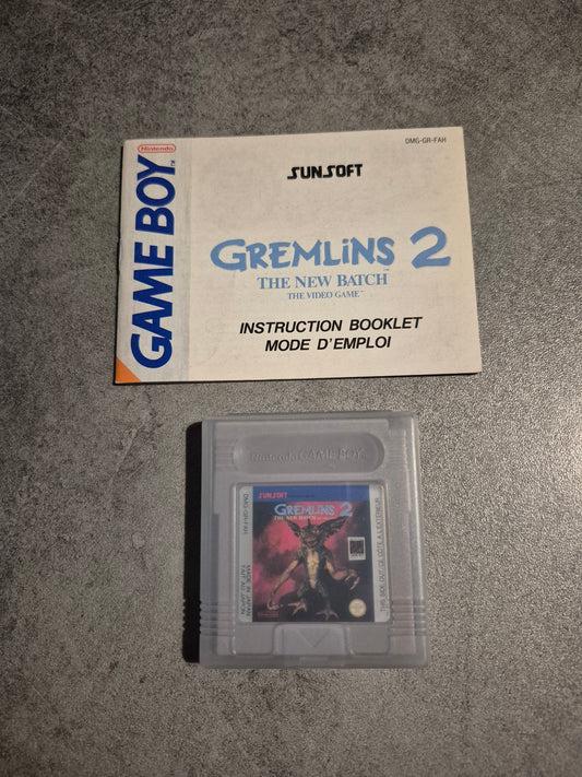 Jeu Gremlins 2: The New Batch – Nintendo Game Boy + Mode d'emploi Pal Fah
