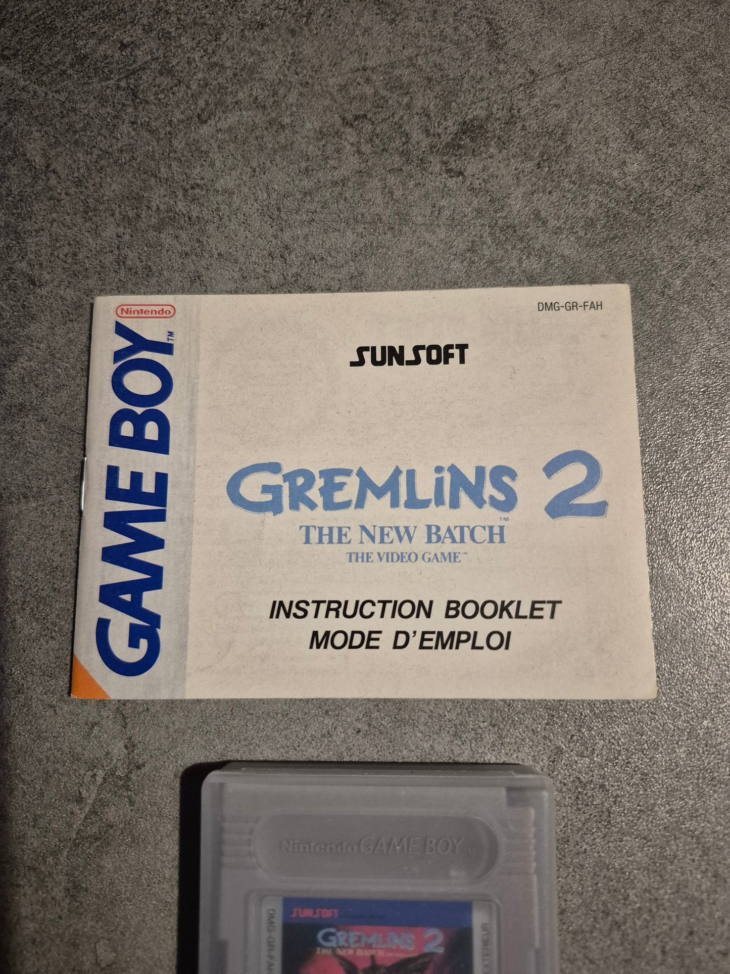 Jeu Gremlins 2: The New Batch – Nintendo Game Boy + Mode d'emploi Pal Fah