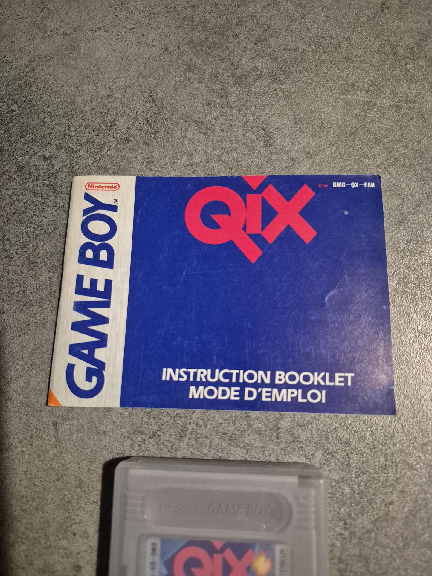 Jeu Qix Nintendo Game Boy GB Pal Fah