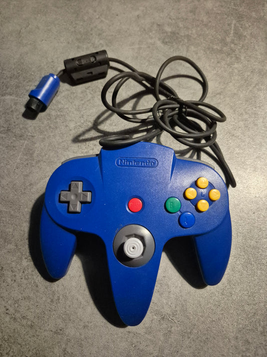 Manette Filaire Nintendo N64 Bleu - Controller N64