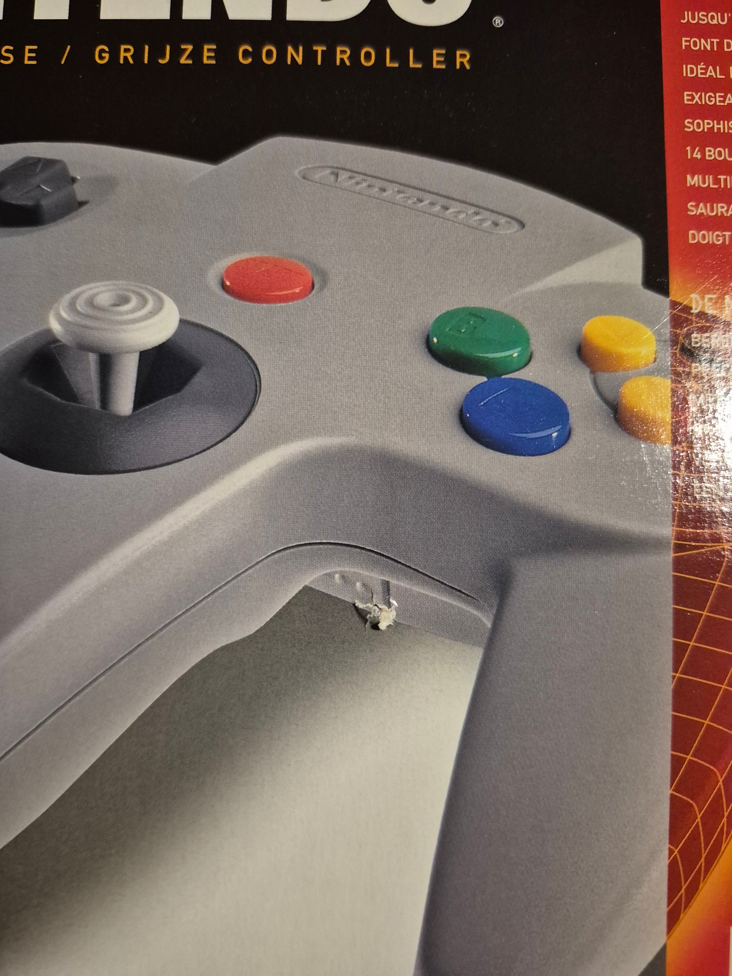 Boite VIDE de manette Nintendo 64 grise n64