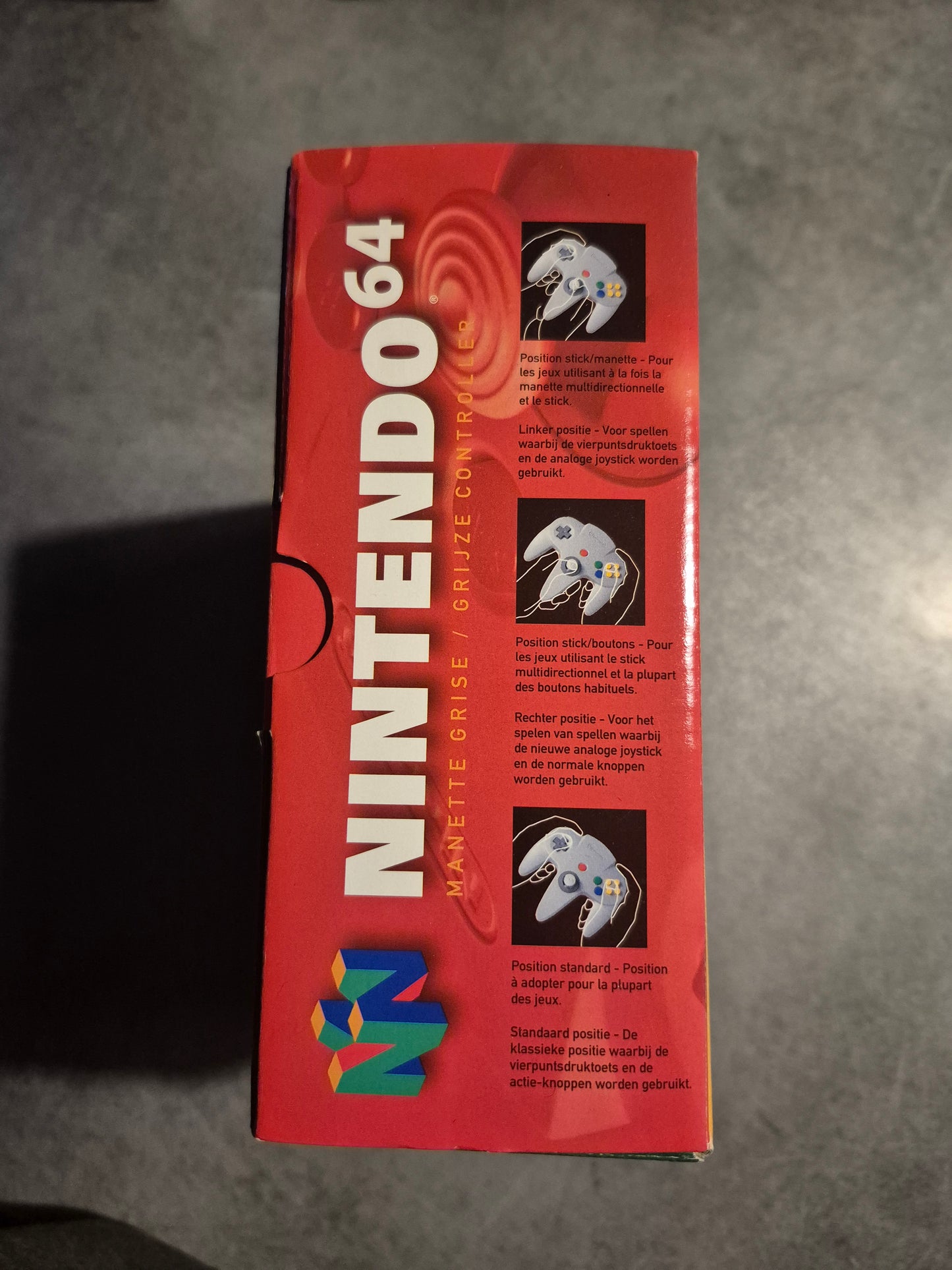 Boite VIDE de manette Nintendo 64 grise n64