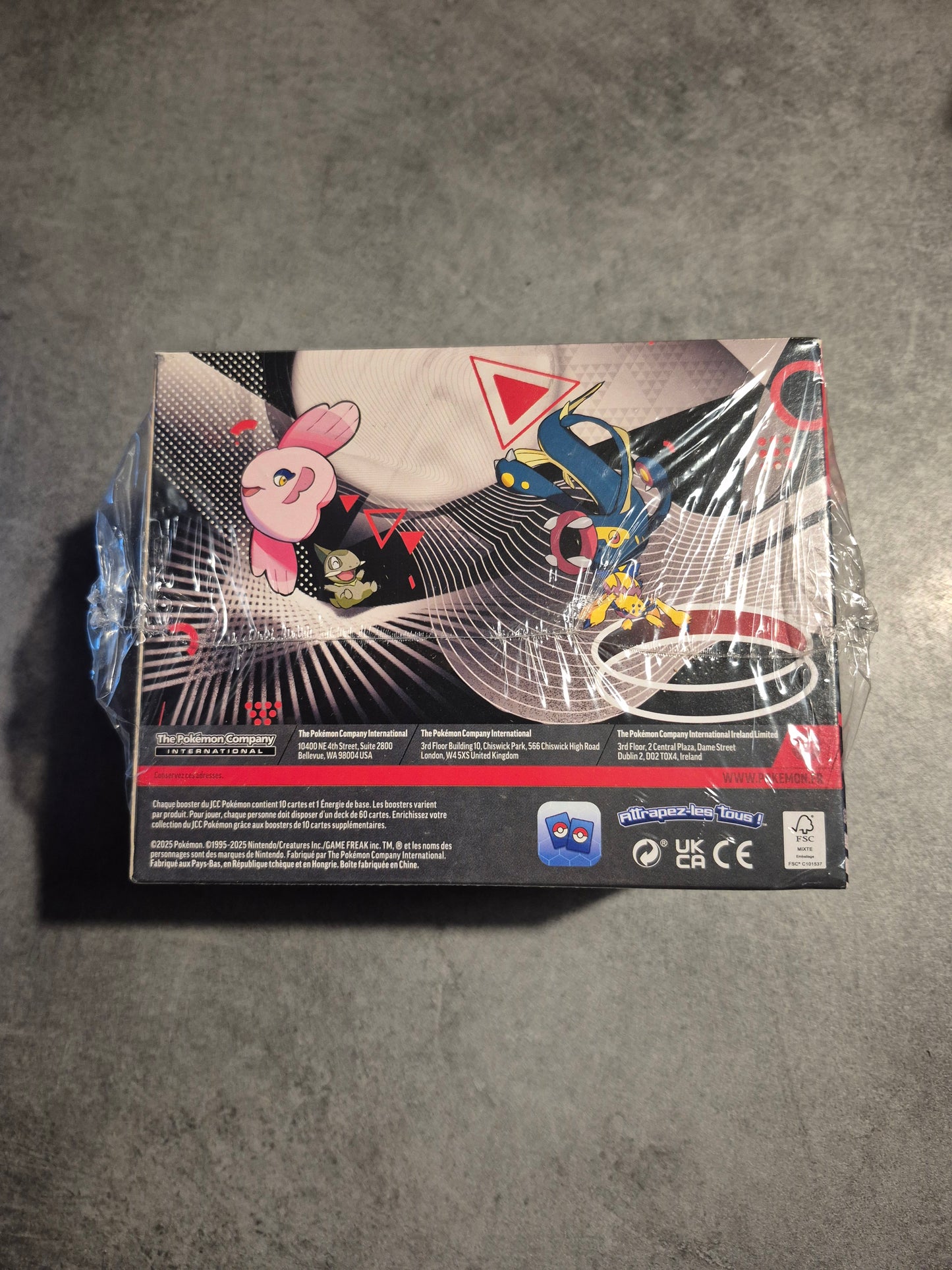 Pokémon Display Mini tin Foudre Noire Flamme Blanche EV 10.5 Neuf Scellé Fr