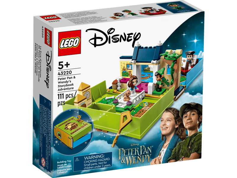 Lego Disney 43220 Les aventures de Peter Pan et Wendy livre d'aventures Neuf