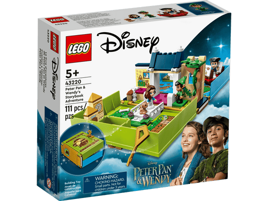 Lego Disney 43220 Les aventures de Peter Pan et Wendy livre d'aventures Neuf