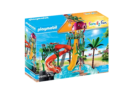 Parc aquatique avec toboggans - 70609 - Playmobil - Neuf