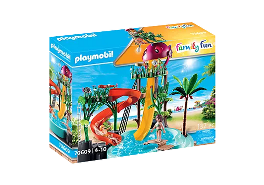 Parc aquatique avec toboggans - 70609 - Playmobil - Neuf