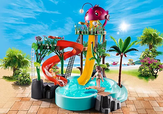 Parc aquatique avec toboggans - 70609 - Playmobil - Neuf